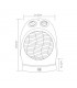Calefactor de Suelo Vertical Oscilante TEMPLE 2000W Blanco