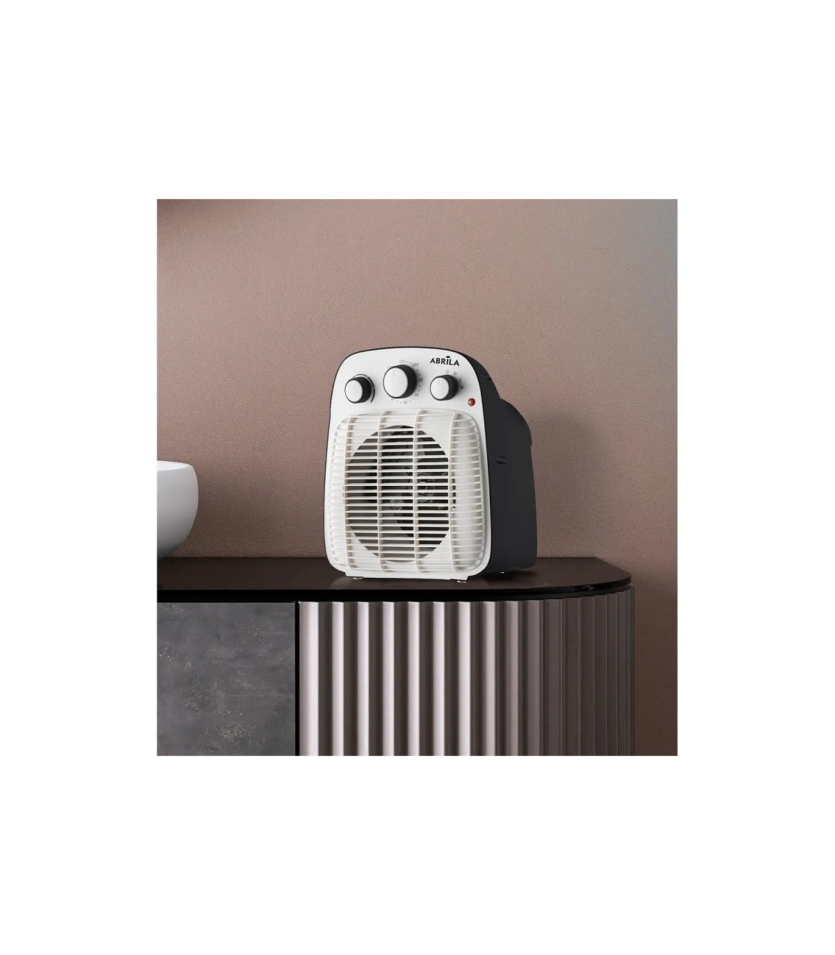 Calefactor de Suelo Vertical LESOTO 2000W Blanco/Negro