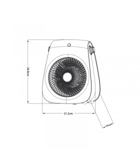 Calefactor de Suelo Vertical ESTILO 2000W Blanco