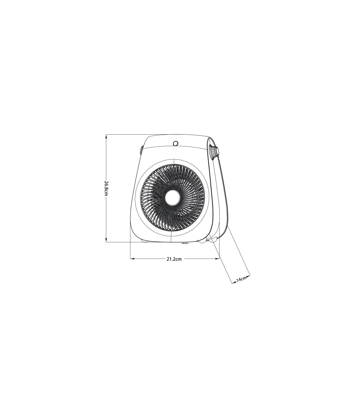 Calefactor de Suelo Vertical ESTILO 2000W Blanco