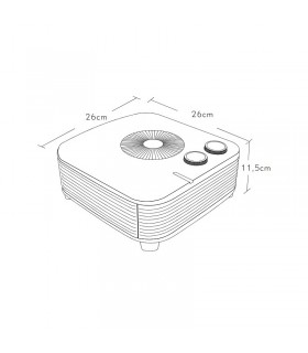 Calefactor de Suelo Horizontal ESTILO 2000W Blanco