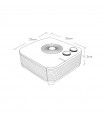Calefactor de Suelo Horizontal ESTILO 2000W Blanco