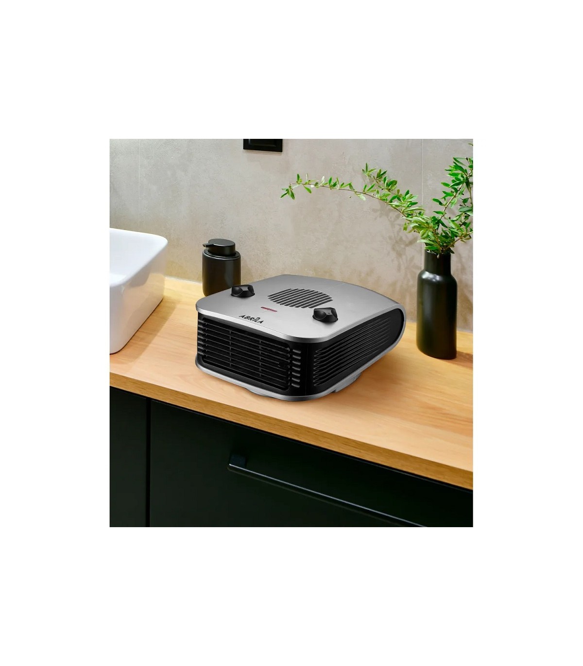 Calefactor de Suelo Horizontal ARDOR 2000W Plata/Negro