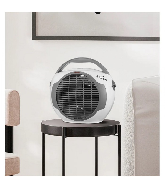 Calefactor de Suelo Vertical LLAMA 2000W Blanco/Gris
