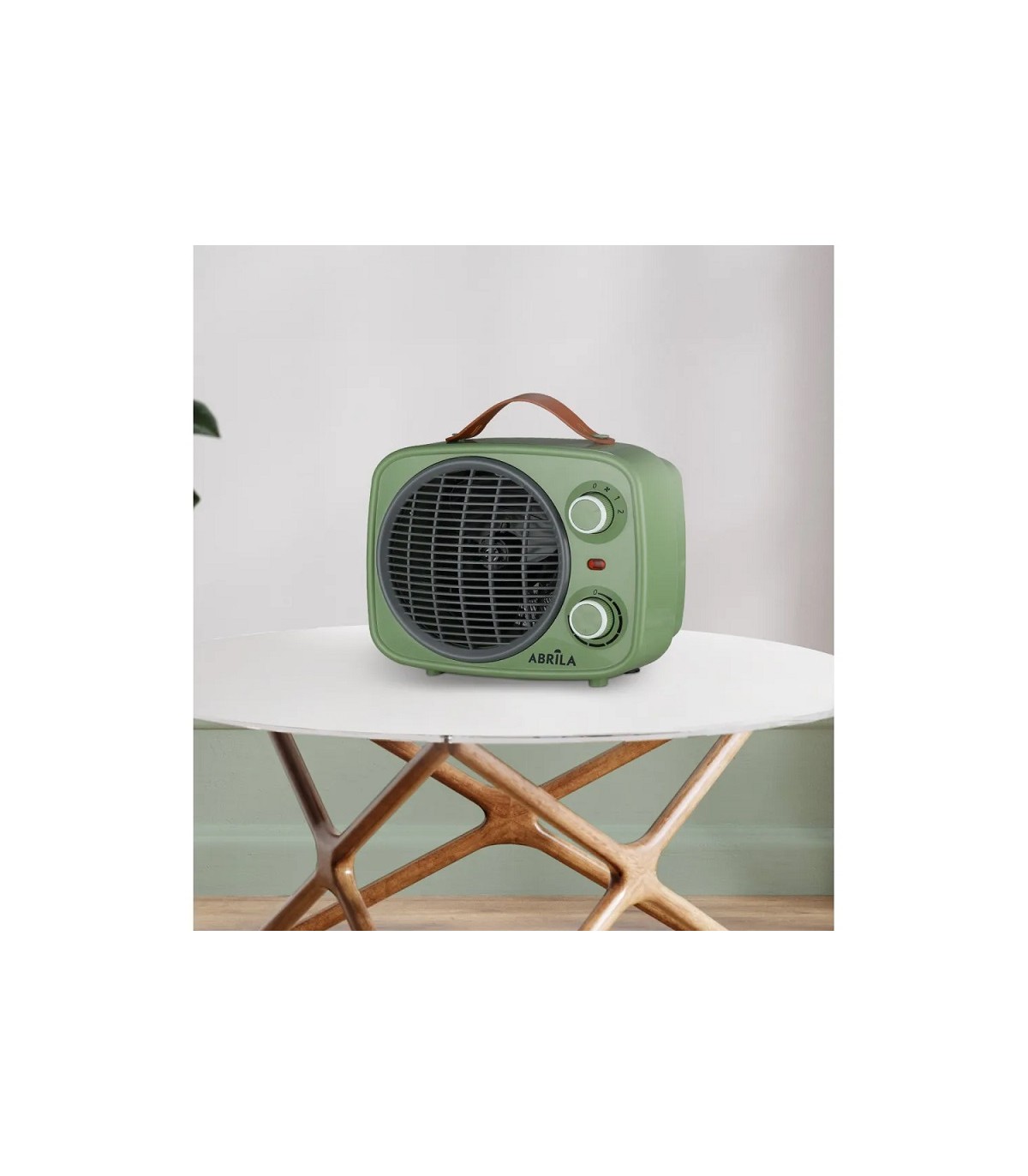 Calefactor de Suelo Vertical HOGERA 2000W Verde/Gris
