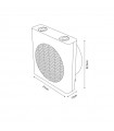 Calefactor de Suelo Vertical MALTA 2000W Blanco