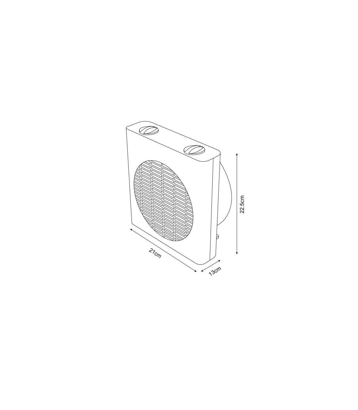 Calefactor de Suelo Vertical MALTA 2000W Blanco