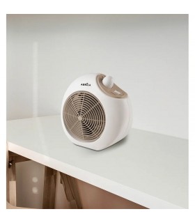 Calefactor de Suelo Vertical SAVONA 2000W Blanco/Beis