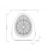 Calefactor de Suelo Vertical PERUGIA 2000W Blanco/Beis