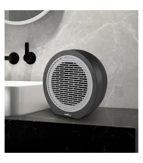 Calefactor de Suelo Vertical BRINDISI 2000W Negro/Gris