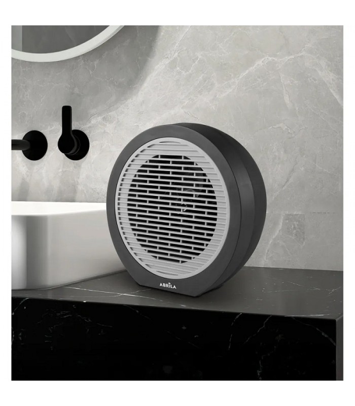 Calefactor de Suelo Vertical BRINDISI 2000W Negro/Gris