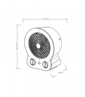 Calefactor de Suelo Vertical CEREMONIA 2000W Gris