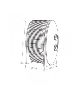 Calefactor de Suelo Vertical DESIERTO 2000W Blanco
