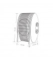 Calefactor de Suelo Vertical DESIERTO 2000W Azul