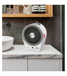 Calefactor de Suelo Vertical Oscilante MARAJA Display 2000W Blanco/Gris