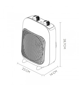 Calefactor de Suelo Vertical ESPINO 2000W Rojo
