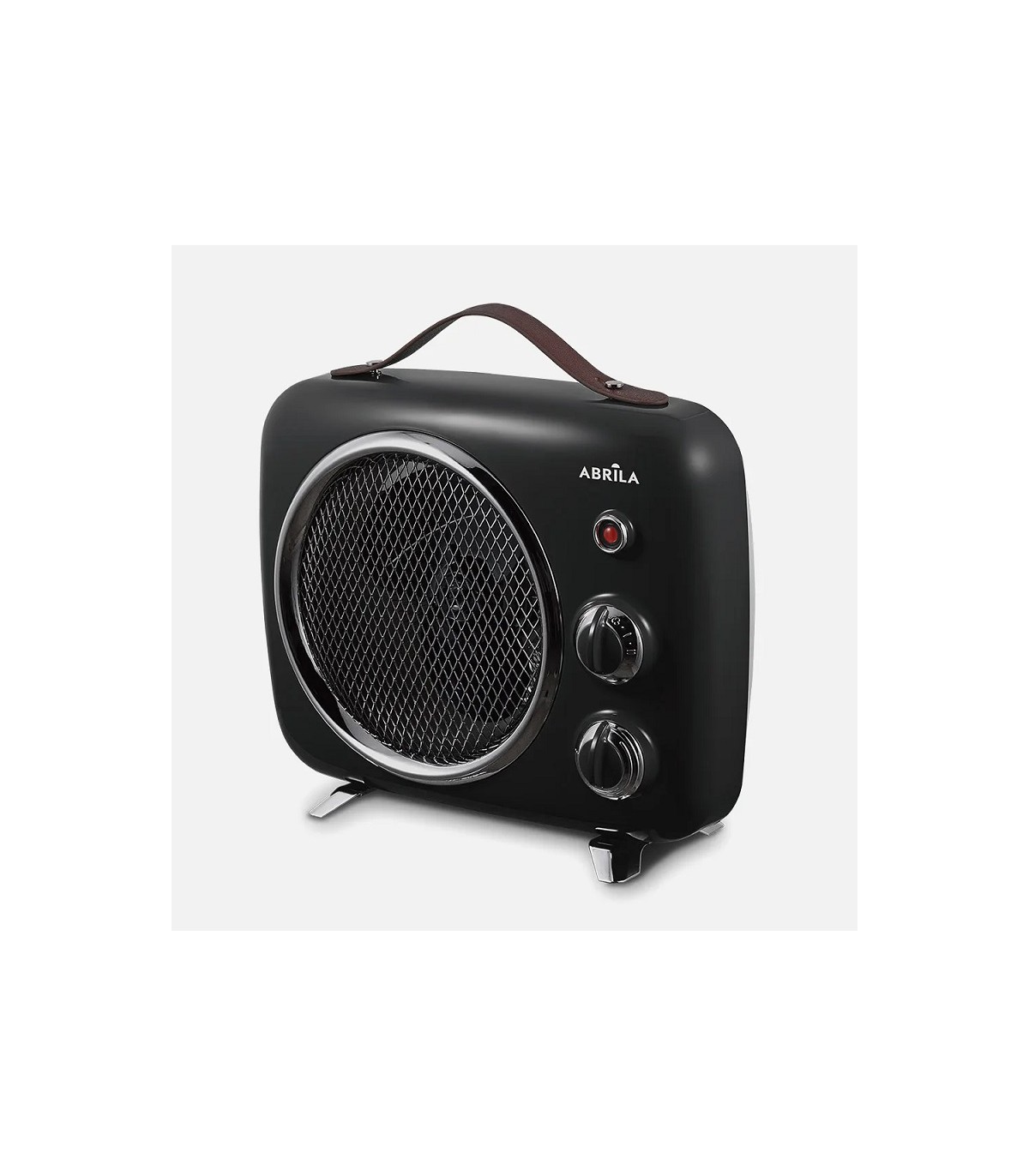 Calefactor de Suelo Vertical TARANTO 2000W Negro/Cromo