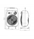 Calefactor de Suelo Vertical MARTINICA 2000W Blanco/Negro