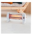 Estufa peana de Cuarzo IGNEO Max.1200W 3 Tubos Blanco