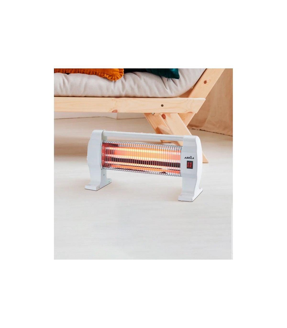 Estufa peana de Cuarzo IGNEO Max.1200W 3 Tubos Blanco
