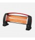 Estufa peana de Cuarzo EDIPO Max.1200W 3 Tubos Negro/Rojo