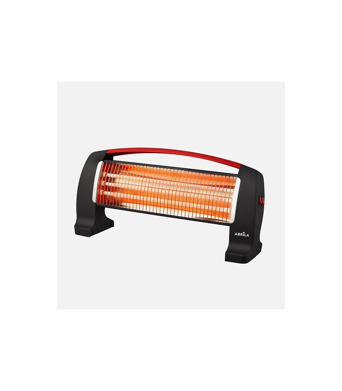 Estufa peana de Cuarzo EDIPO Max.1200W 3 Tubos Negro/Rojo
