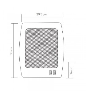 Estufa de Cuarzo de Pie IGNEO CD Max. 800W 2 Tubos Blanco