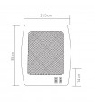 Estufa de Cuarzo de Pie IGNEO CD Max. 800W 2 Tubos Blanco