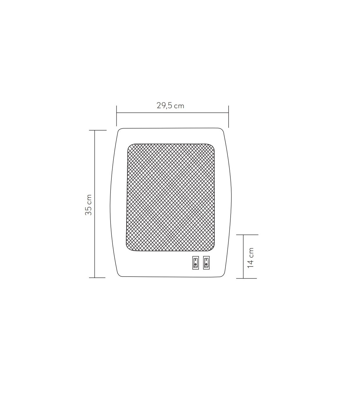 Estufa de Cuarzo de Pie IGNEO CD Max. 800W 2 Tubos Blanco