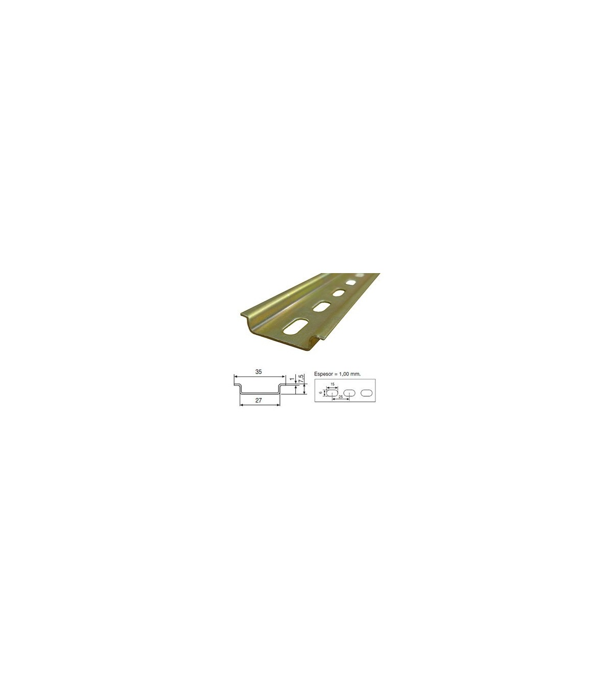PERFIL "OMEGA" PERFORADO BICROMATADO -M-