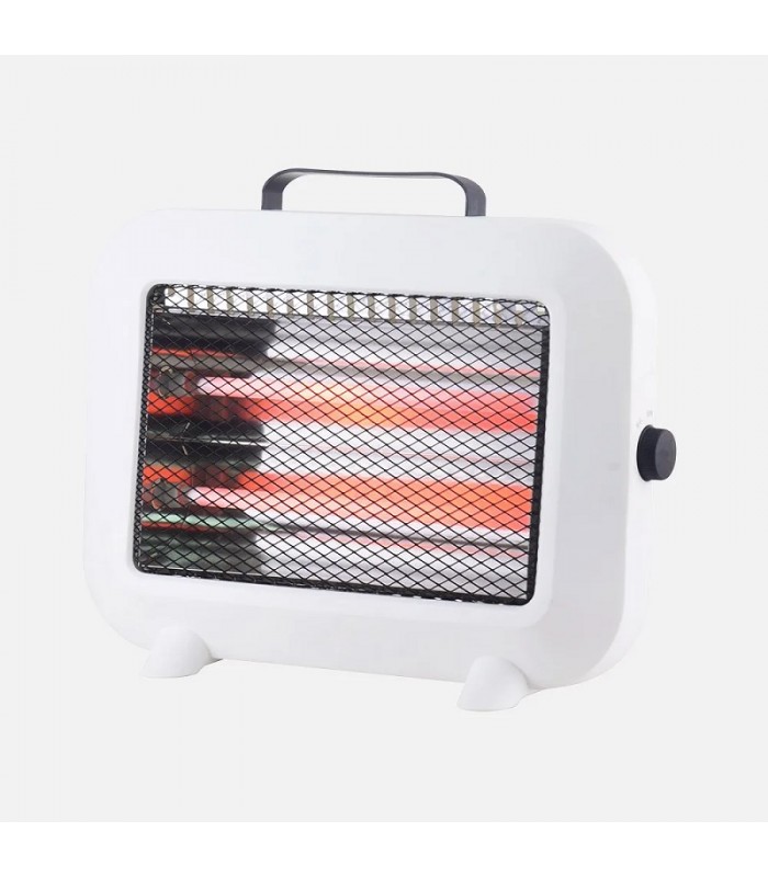 Estufa de Cuarzo ZORITA Max. 800W 2 Tubos Blanco