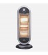 Estufa de pie Giratoria CANDENTE Max. 1200W 3 Tubos Negro/Plata