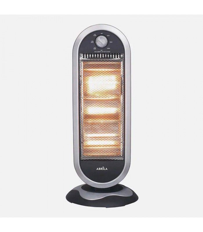 Estufa de pie Giratoria CANDENTE Max. 1200W 3 Tubos Negro/Plata