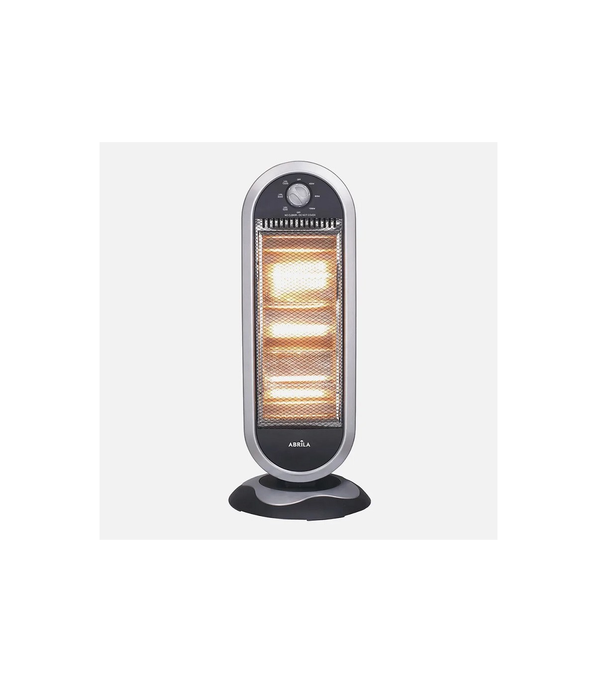 Estufa de pie Giratoria CANDENTE Max. 1200W 3 Tubos Negro/Plata