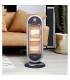 Estufa de pie Giratoria CANDENTE Max. 1200W 3 Tubos Negro/Plata