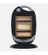 Estufa de pie Halógena Giratoria CANDENTE Max. 1200W 3 Tubos Negro/Plata