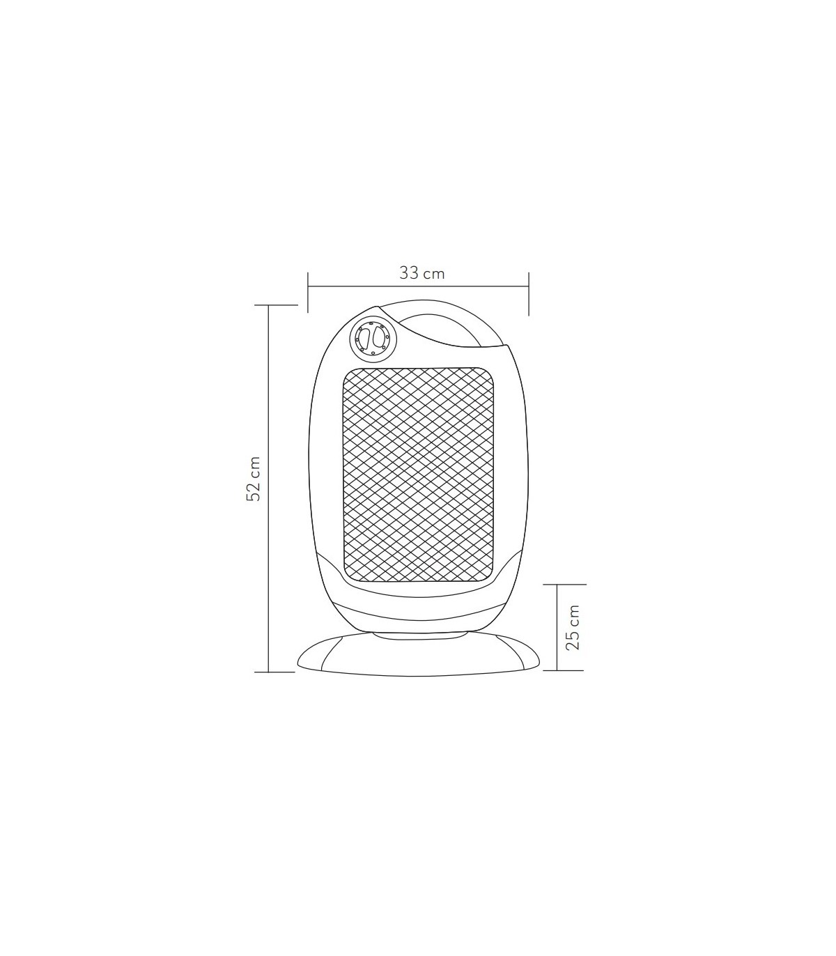 Estufa de pie Halógena Giratoria CANDENTE Max. 1200W 3 Tubos Negro/Plata