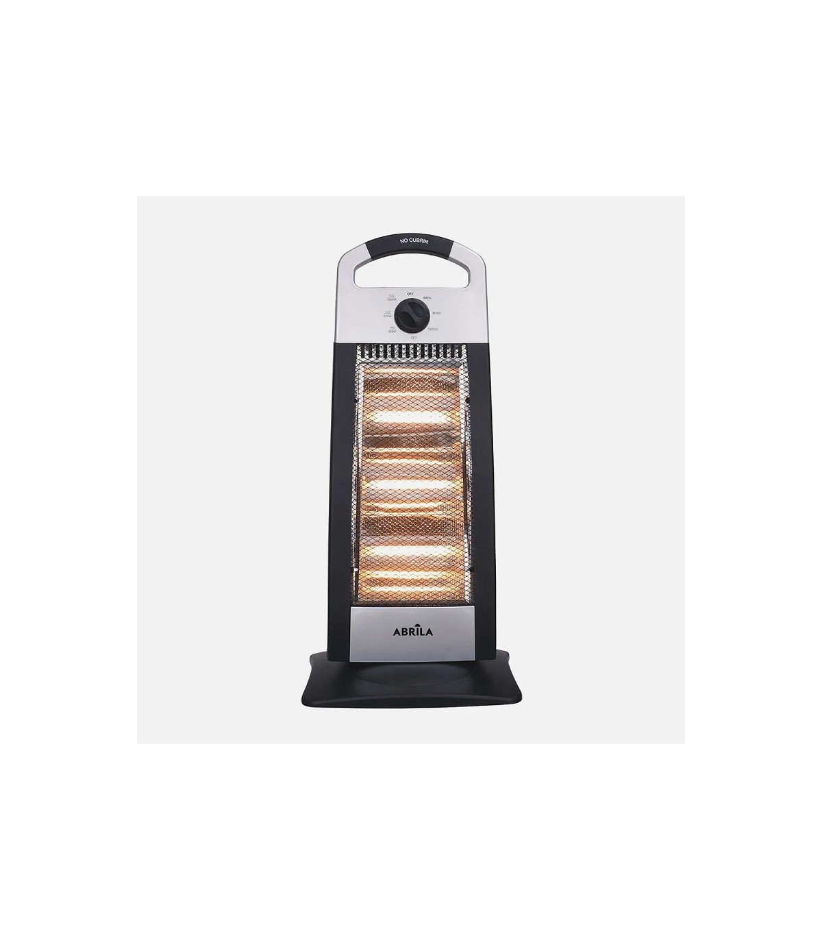 Estufa de pie Giratoria CANDENTE TRIANG Max. 1200W 3 Tubos Negro/Plata