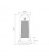 Estufa de pie Giratoria CANDENTE TRIANG Max. 1200W 3 Tubos Negro/Plata