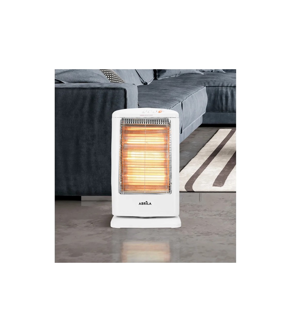 Estufa de pie Giratoria CANDENTE PLUS Max. 1200W 3 Tubos Blanco