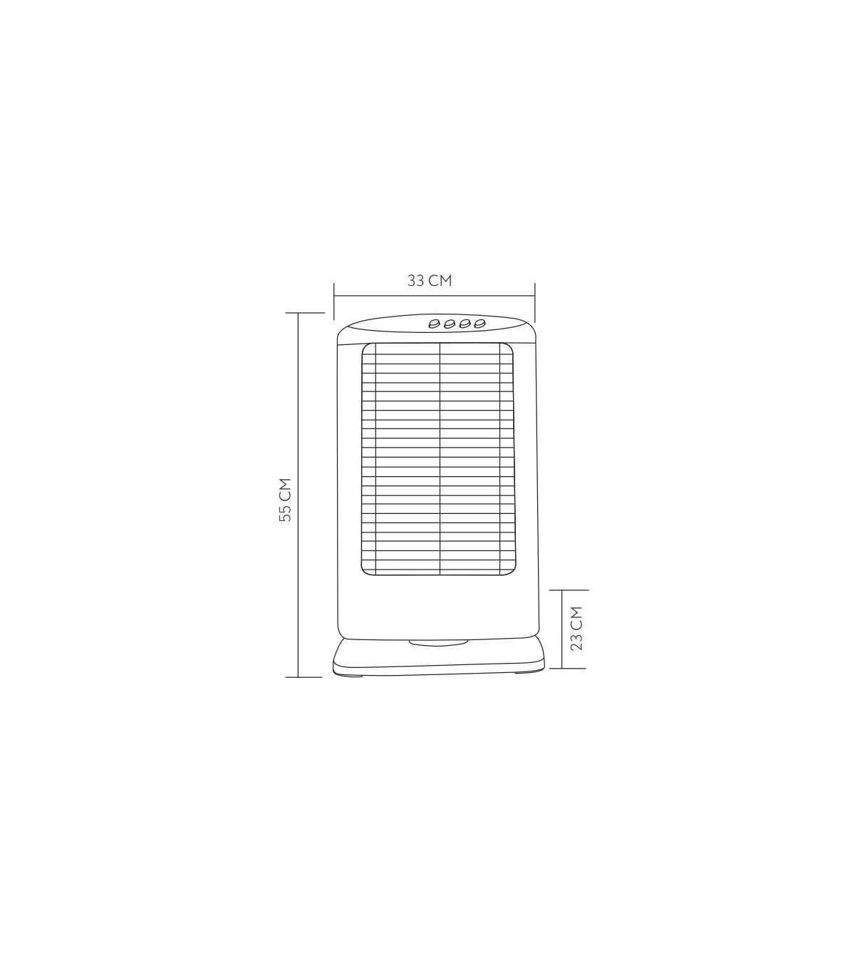Estufa de pie Giratoria CANDENTE PLUS Max. 1200W 3 Tubos Blanco