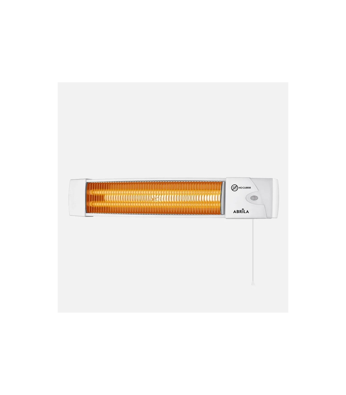 Estufa de Cuarzo de pared AFRICA Max. 1200W 2 Tubos Blanco