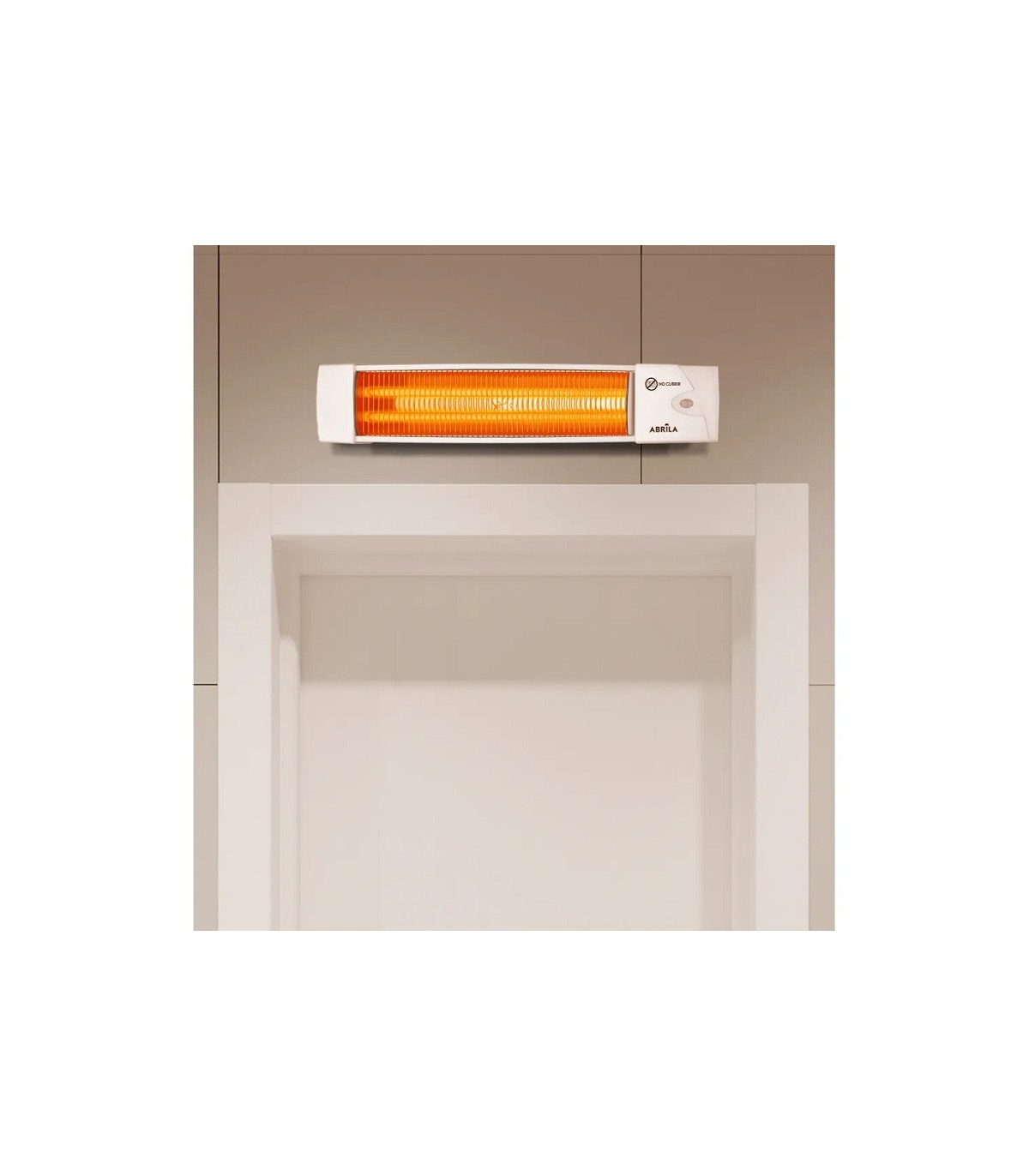 Estufa de Cuarzo de pared AFRICA Max. 1200W 2 Tubos Blanco