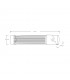 Estufa de Cuarzo de pared AFRICA Max. 1200W 2 Tubos Blanco