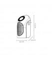 MiniCalefactor de Enchufe GOLFO 500W Verde/Negro