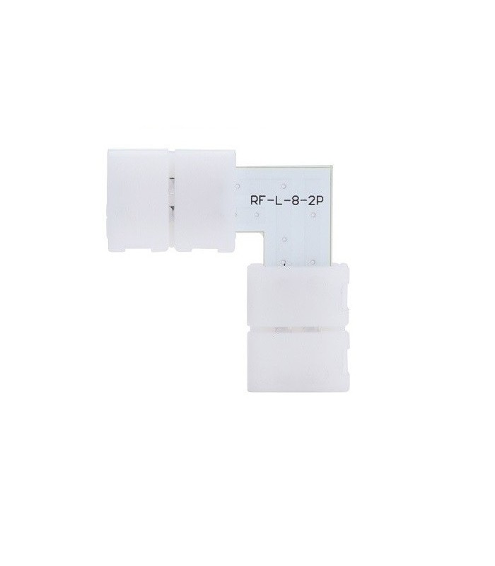 Ficha en forma de L para unir tiras de LED 8mm
