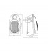 MiniCalefactor de Enchufe MALASIA 500W Blanco