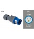 Clavija Aérea CETAC 2P+T 16A 230V 6H IP44