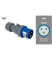 Clavija Aérea Cetac 2P+T 16A 230V 6H IP44