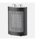 Calefactor de Suelo Vertical CERAMICO TOR 1500W Negro/Plata